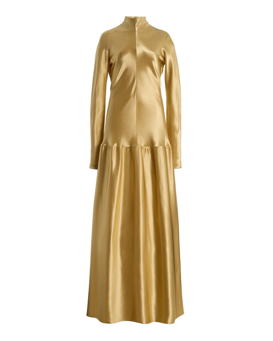 FFORME Metallic Mila Bias-Cut Maxi Dress