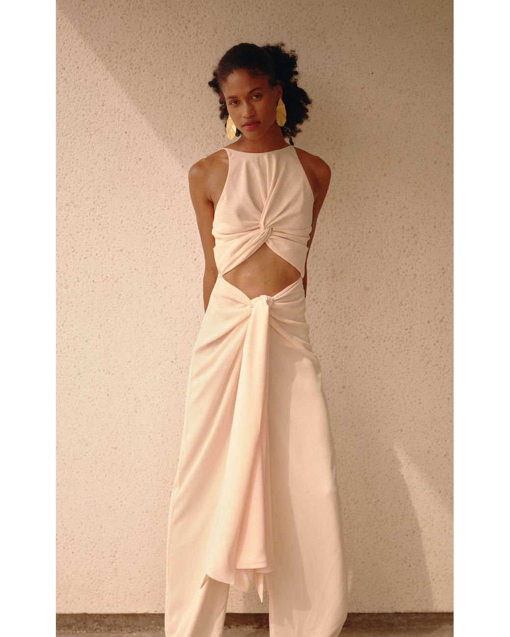 Andrea Iyamah Aminata Cutout Crepe Wide 