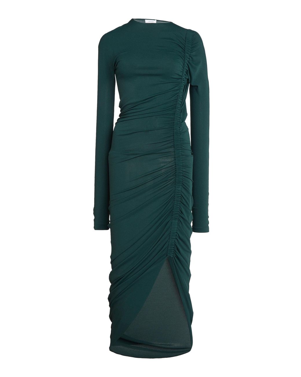 Ferragamo Green Draped Dress