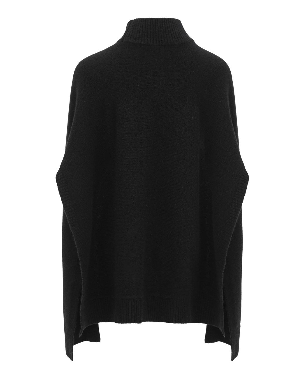 Source Unknown Black Noa Cape Wool Sweater
