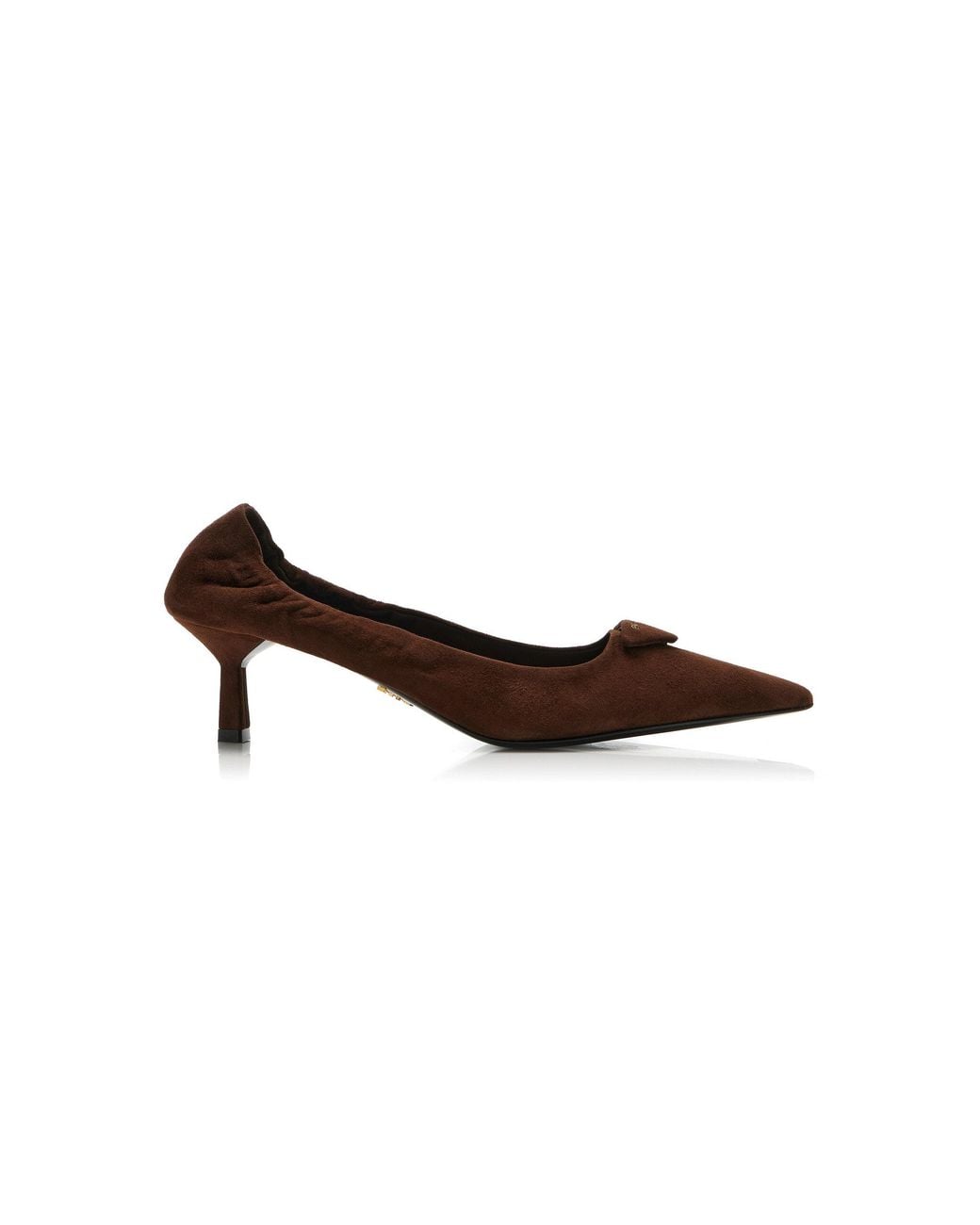 Prada Brown Suede Pumps