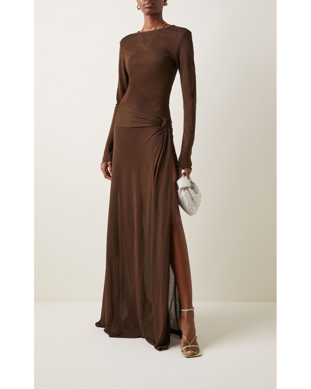 paris georgia brown dress Paris Georgia Heart Midi Dress