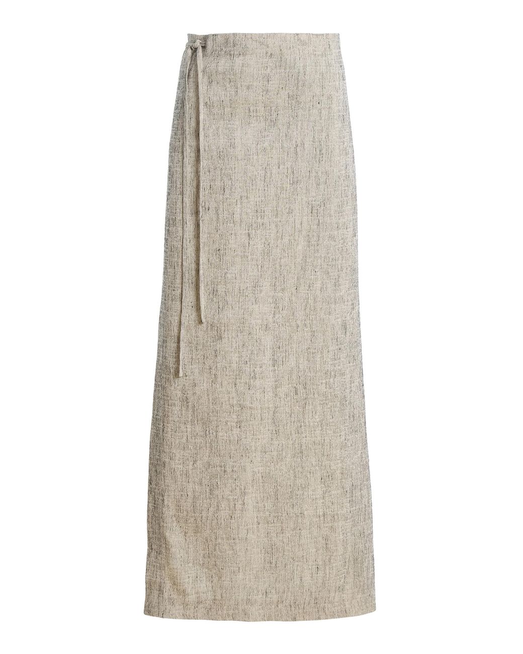 The Row Natural Blum Linen-Silk Drawstring Skirt