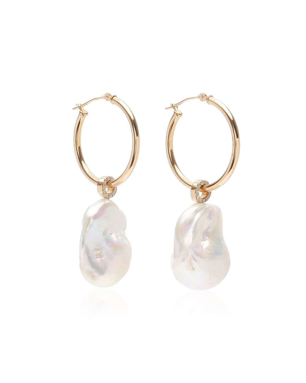 pearl earring 14k