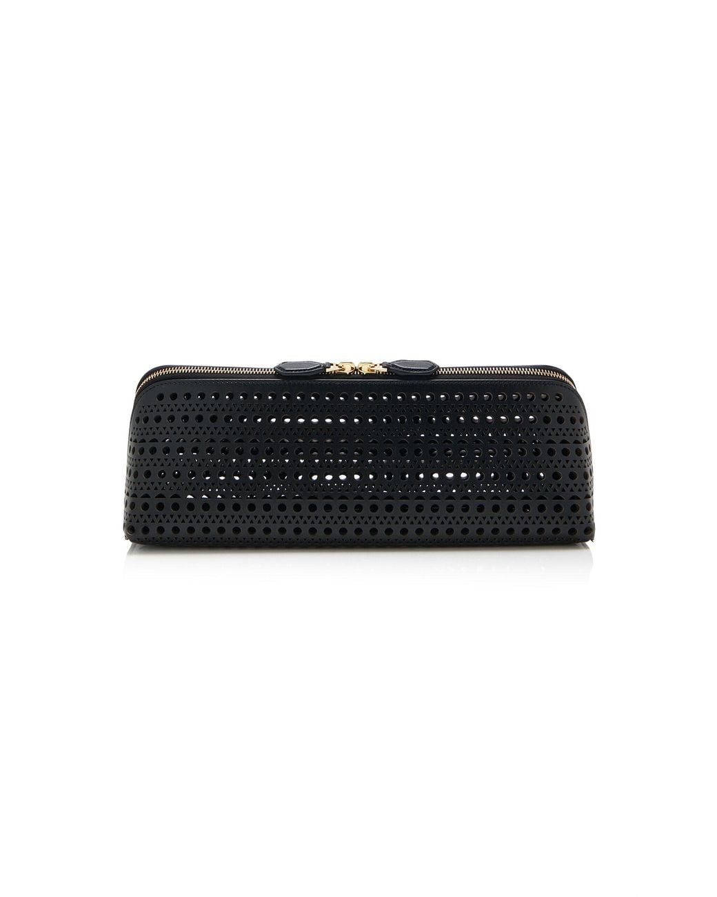 Alaïa Black Delta Leather Clutch