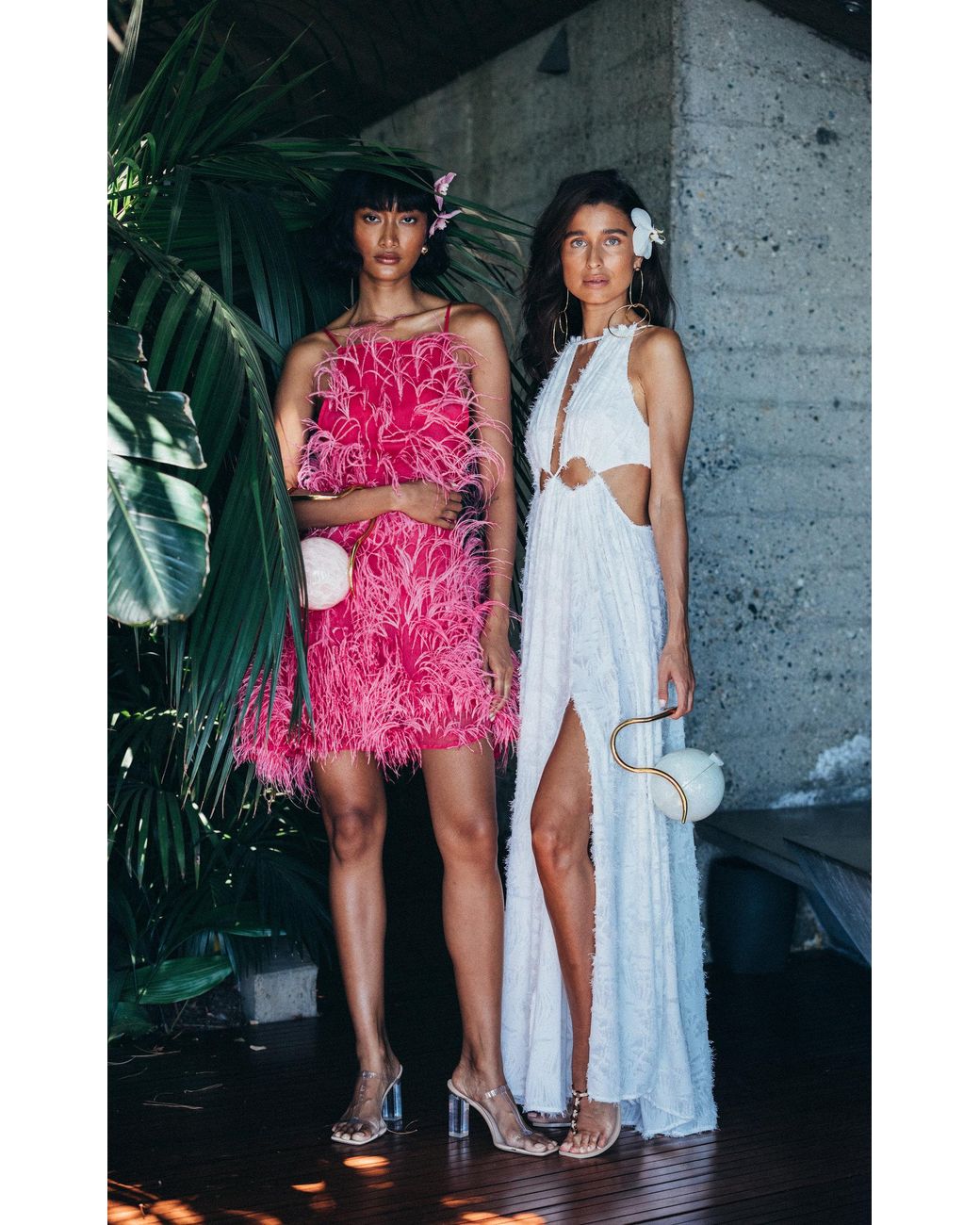 cult gaia shannon dress pink Cult Gaia Shannon Pink Feather Dress by Cult Gaia