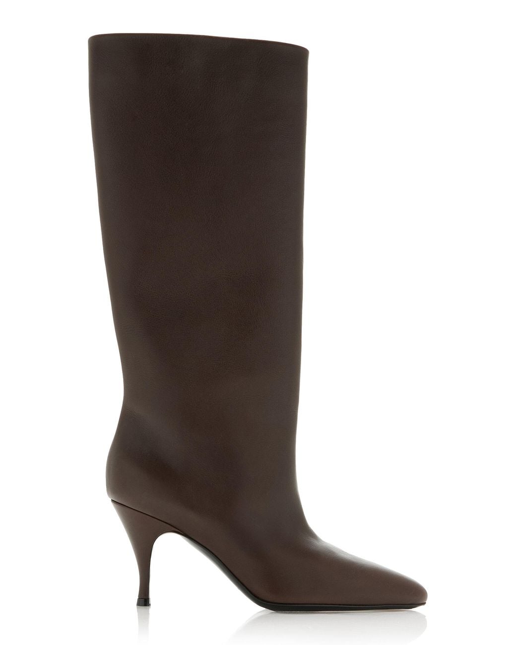 Herbert Levine Brown Leather Knee Boots