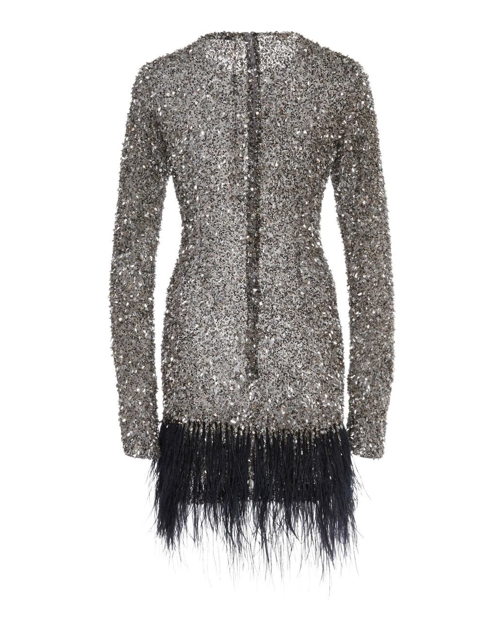 Rachel Gilbert Nisha Mini Sequin Dress in Black Lyst Australia