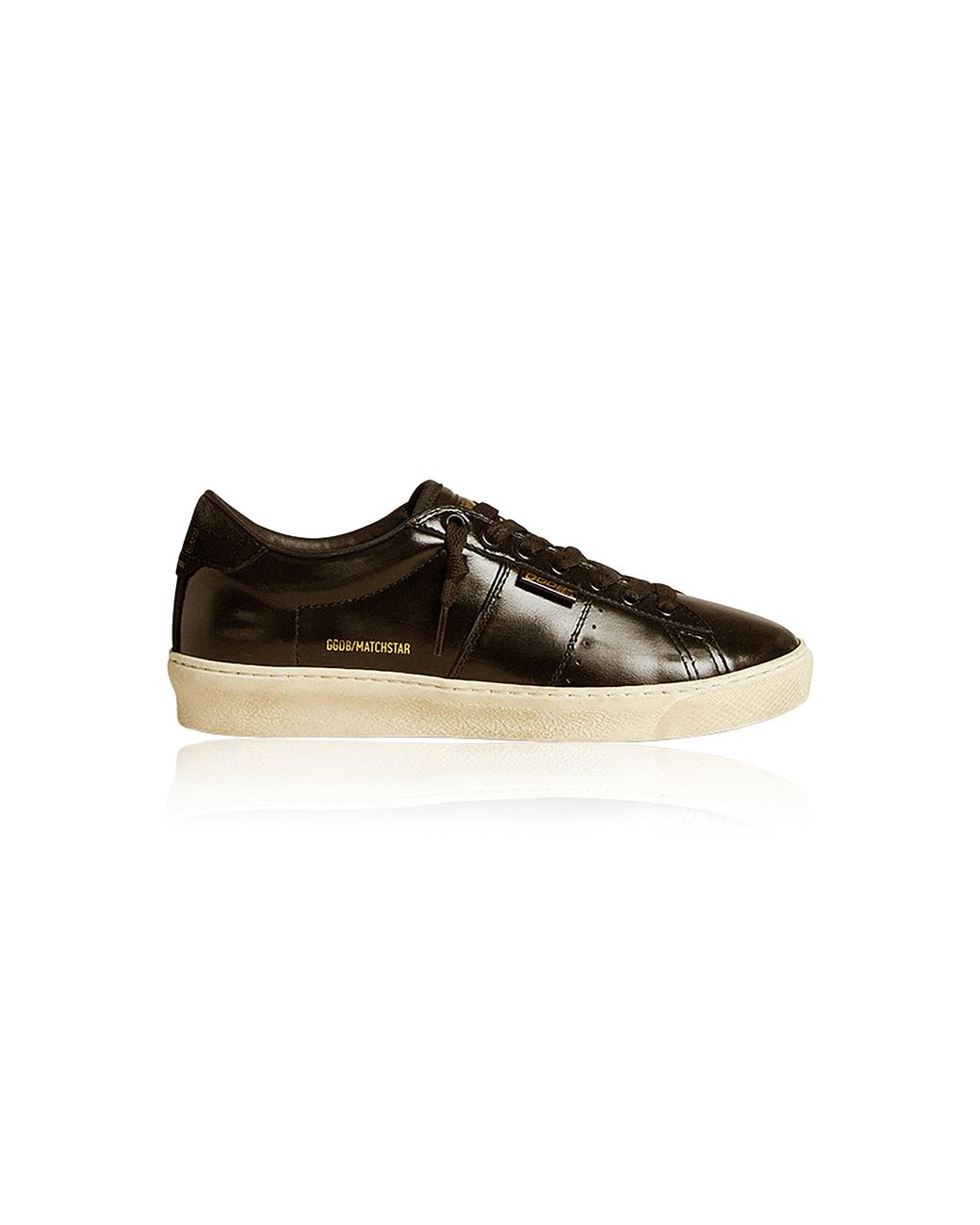 スニーカー Golden  Deluxe Brand Matchstar Leather Sneakers Golden Goose Matchstar Glitter Leather Sneakers in White | Lyst