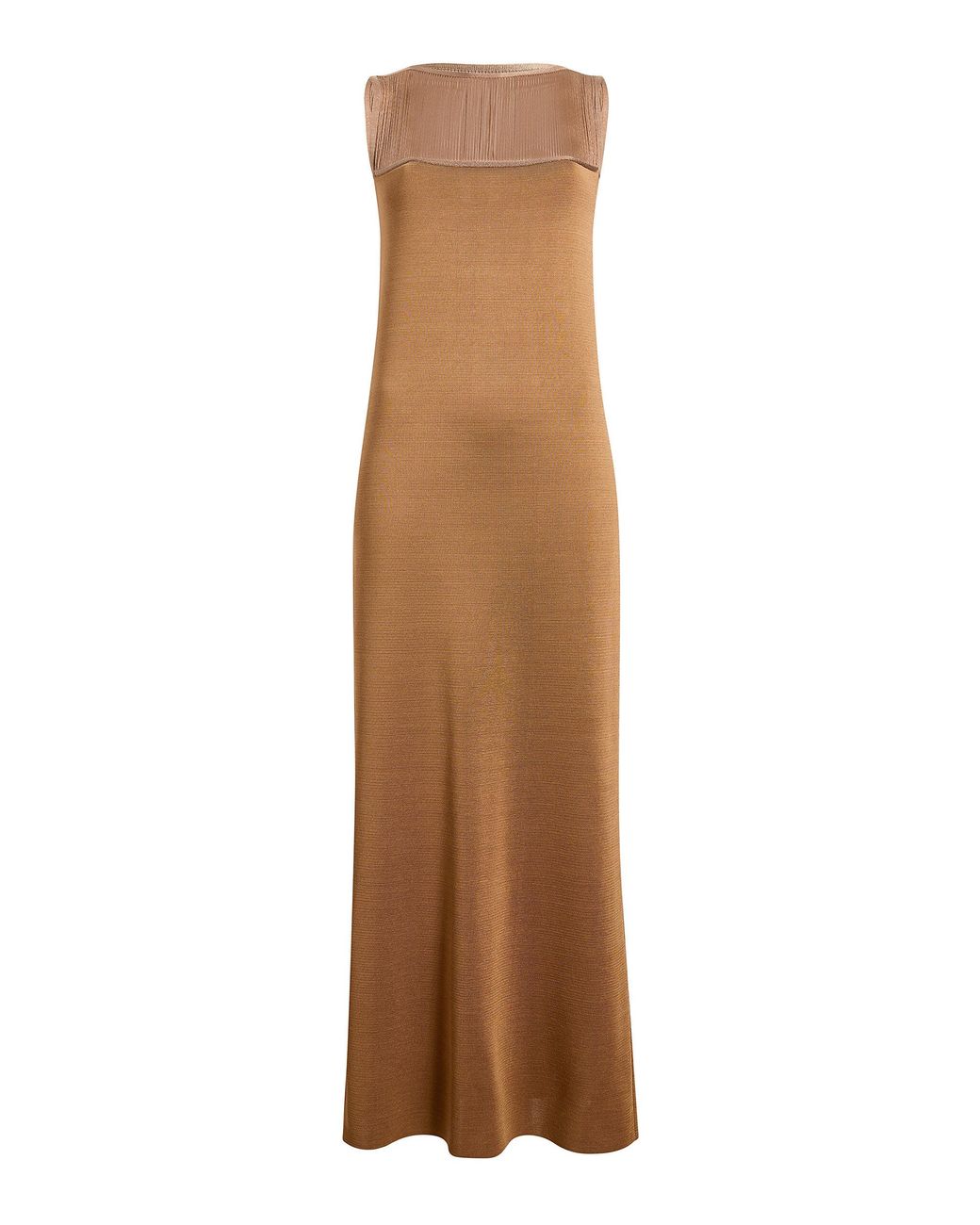 Khaite Natural Ruslan Fringed Knit Maxi Dress