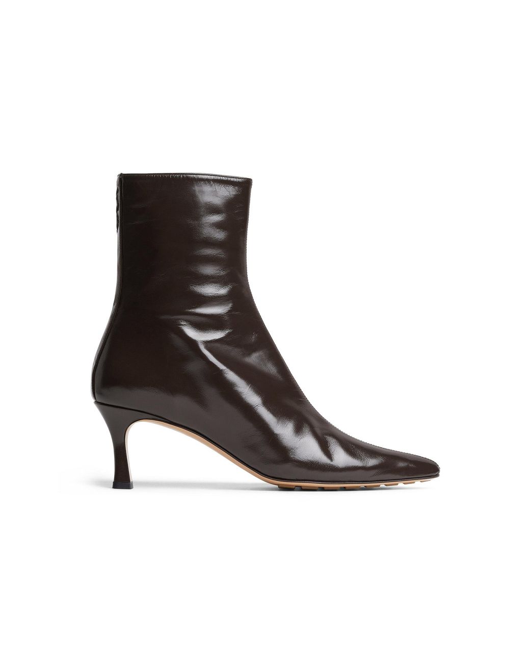 Bottega Veneta White Sofia 60Mm Calfskin Ankle Boots