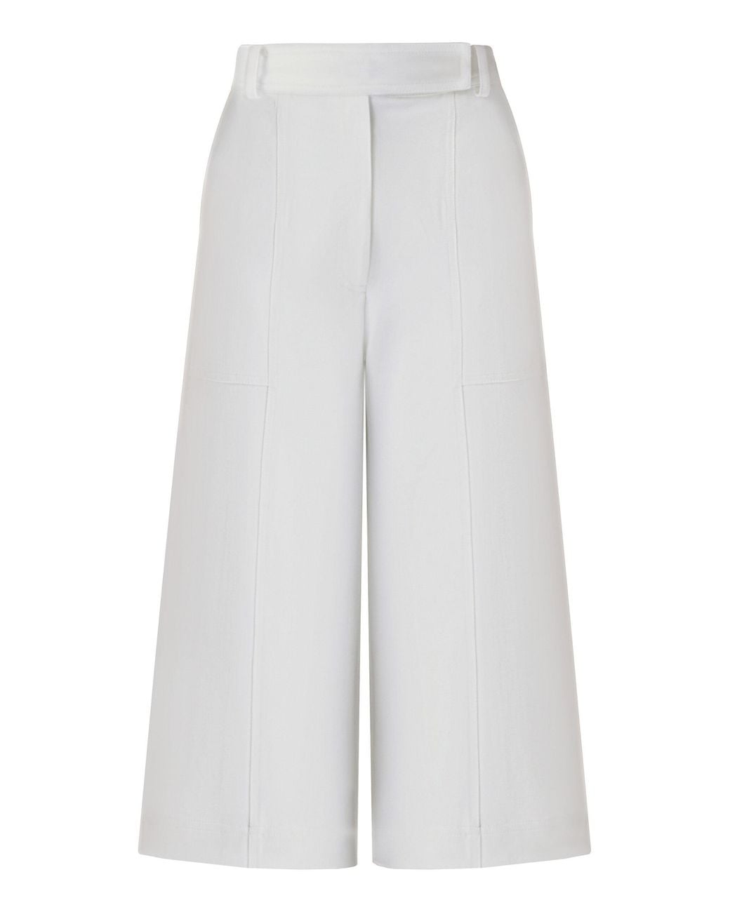ANDRES OTALORA White Amani Crepe Wide-Leg Culottes