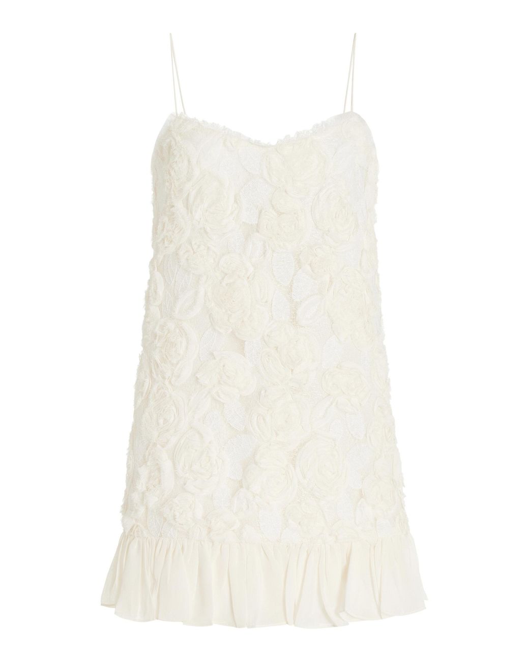 sachin and babi light blue dress Blanc Rosette-Detailed Georgette Mini Dress  Petite Chrie