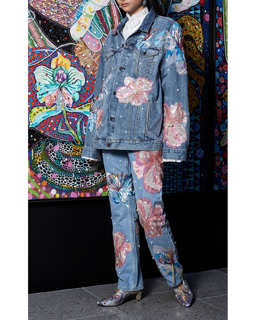 Romance Was Born Fertile Flower Jeans X Levis in Blue Lyst Canada