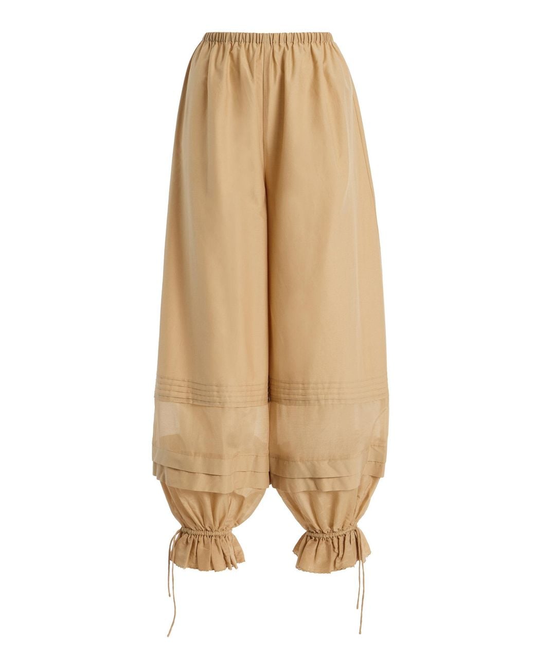 Posse Natural Exclusive Pearl Cotton-Silk Balloon Pants