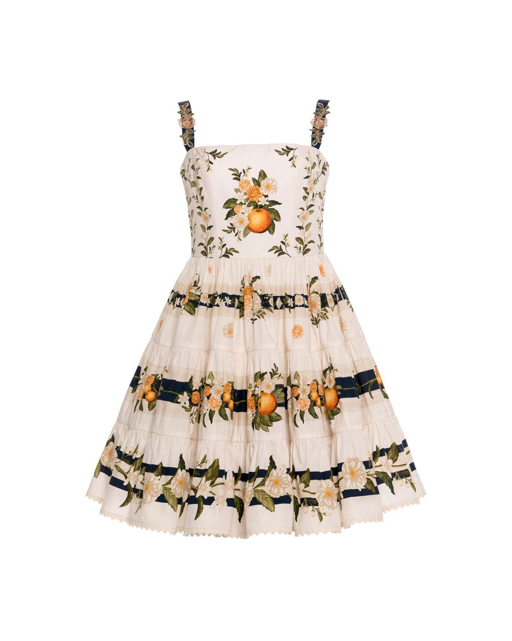 Agua Bendita Natural Lima Mini Valle Cotton Mini Dress