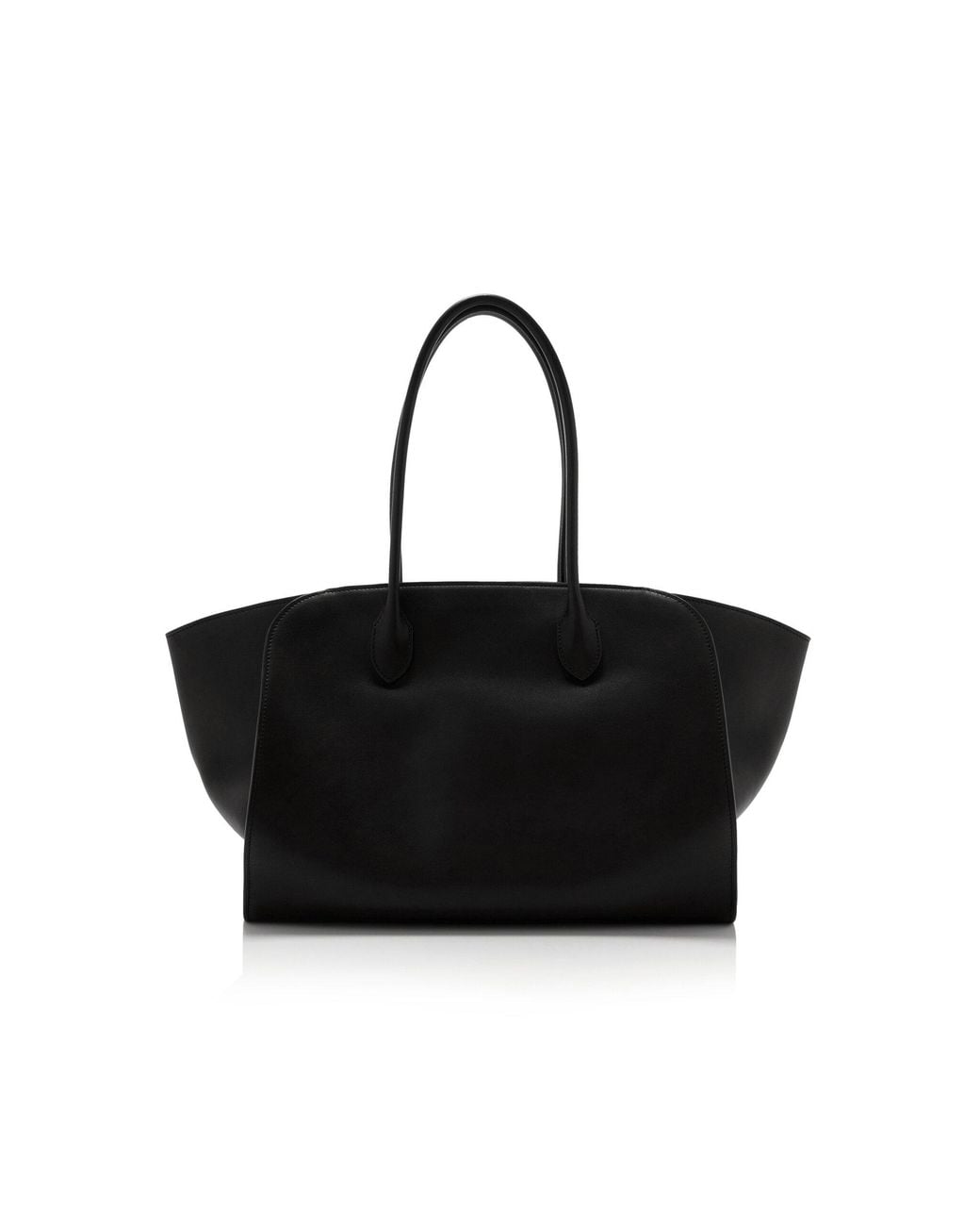 The Row Black Marlo 14 Leather Tote Bag