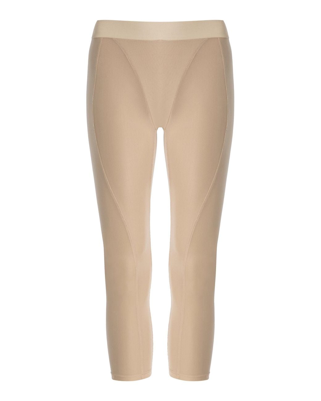 LAQUAN SMITH Natural Mid-Rise Capri Pants