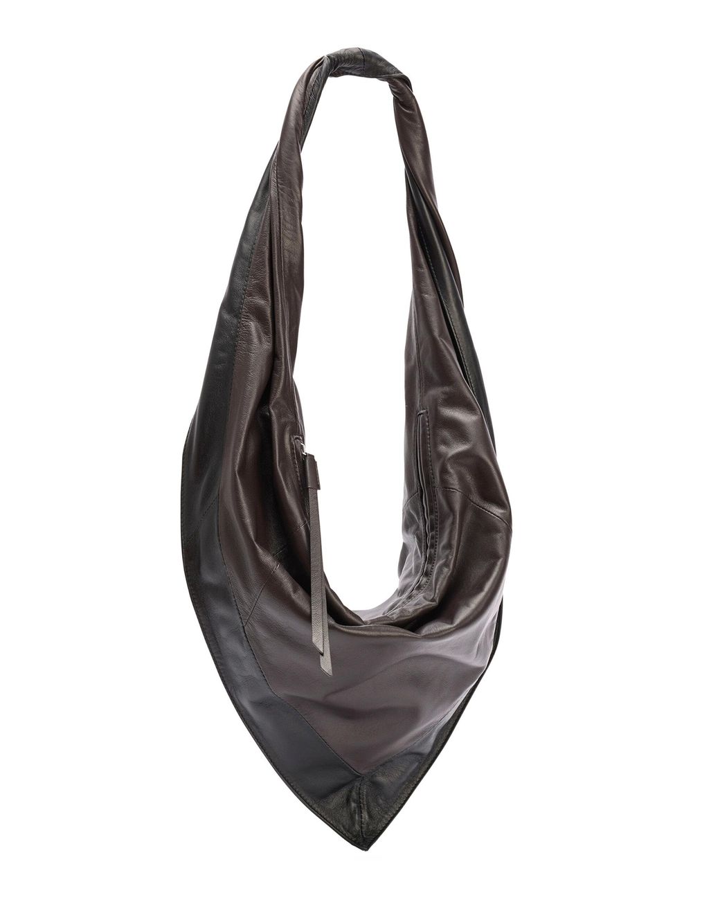 Lemaire Black Small Scarf Leather Bag