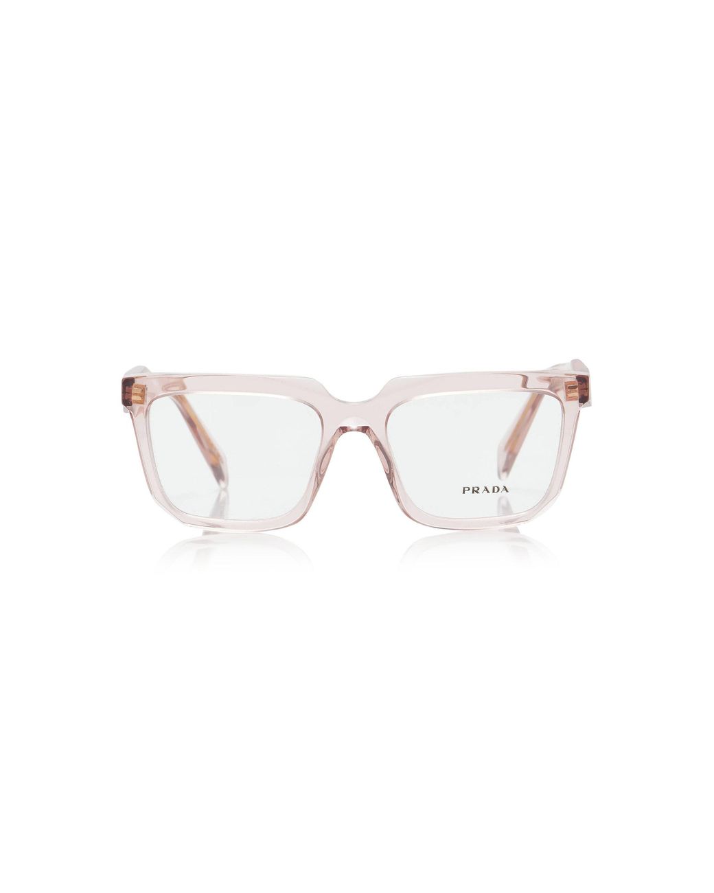 Prada Pink Square-Frame Acetate Glasses