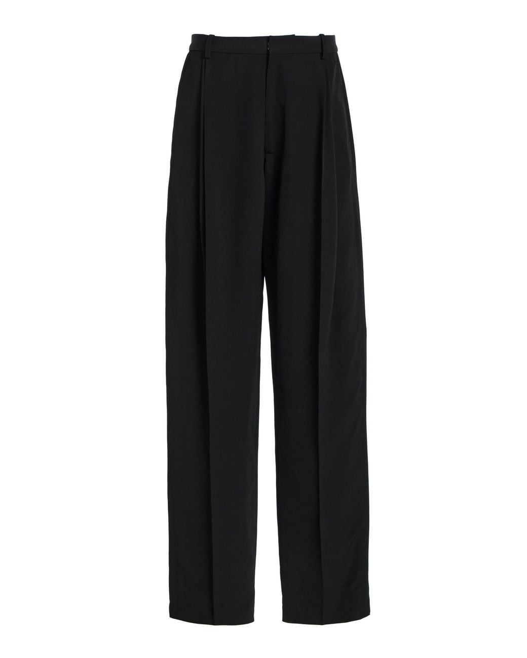 Proenza Schouler Black Clementina Tailored Straight-Leg Pants