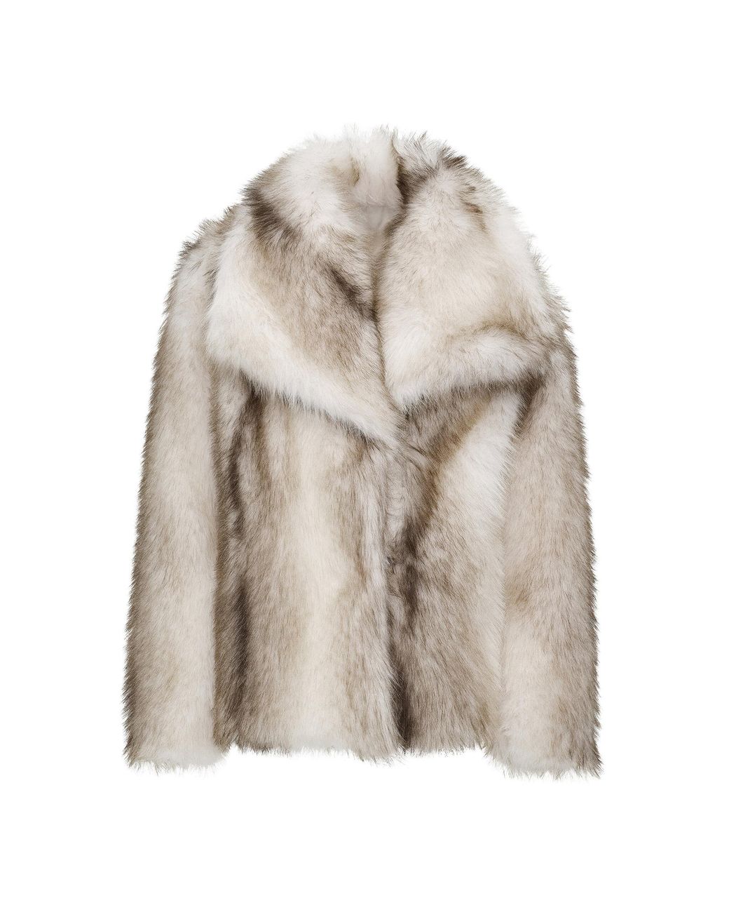 Source Unknown Natural Harper Faux-Fur Jacket