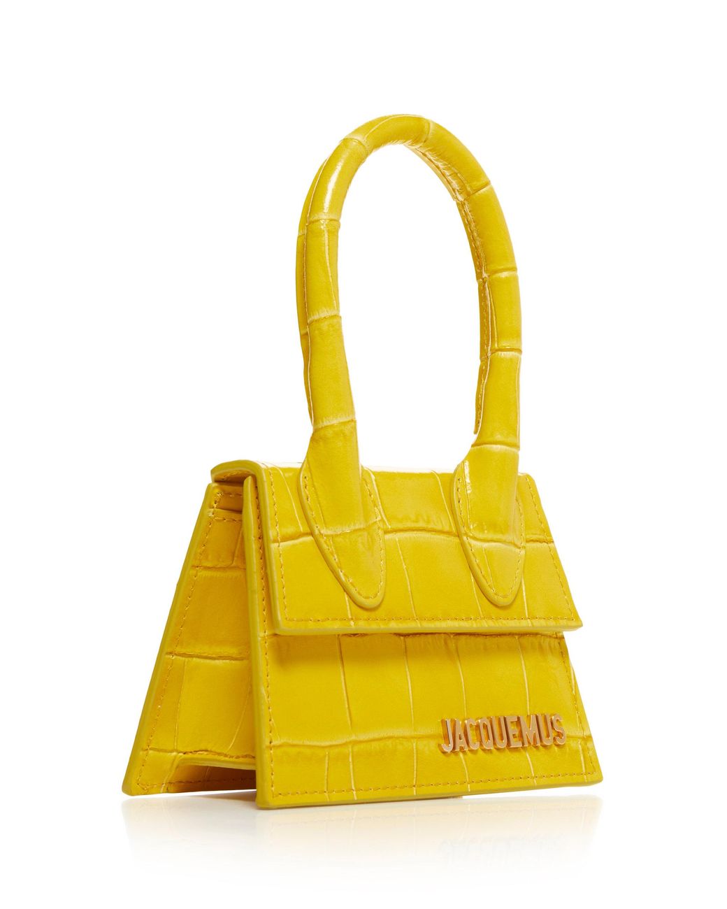 Jacquemus Le Chiquito Mini Satchel Bag, Dark Yellow, Women's, Handbags & Purses Satchels