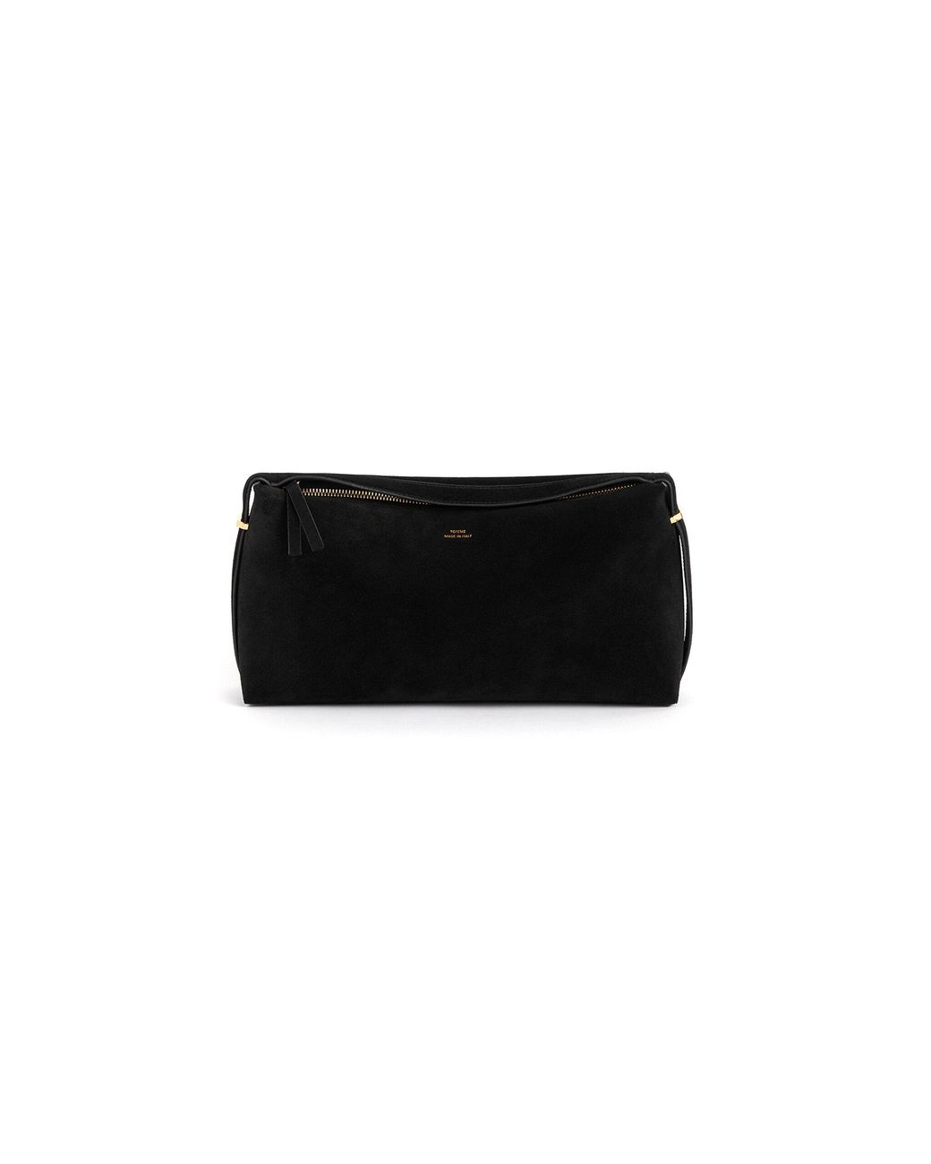 ショルダーバッグ・ポシェット TOTEME Scoop suede clutch TOTEME Scoop Suede Clutch in Black | Lyst