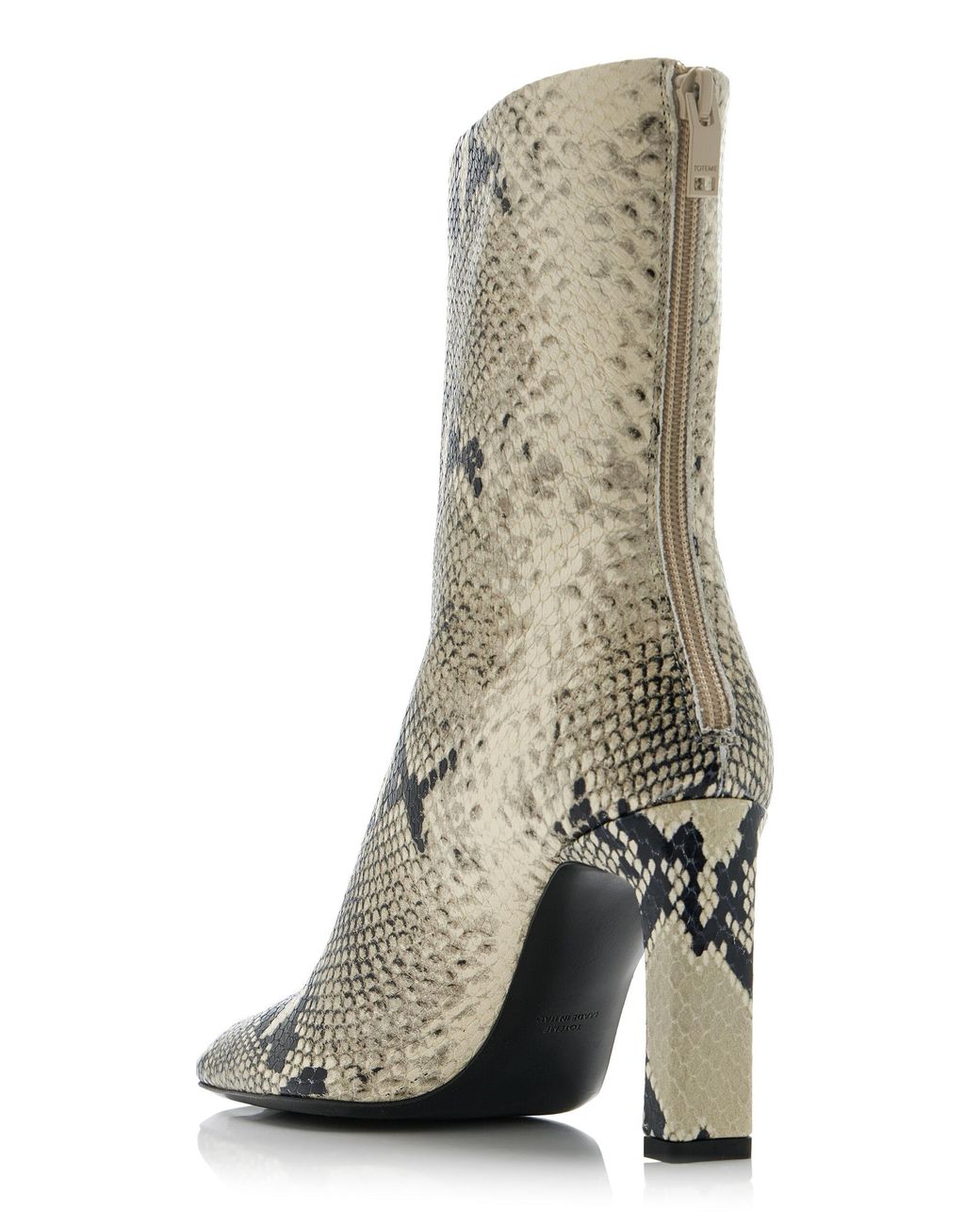 Totême Multicolor Bar Python-Embossed Leather Boots