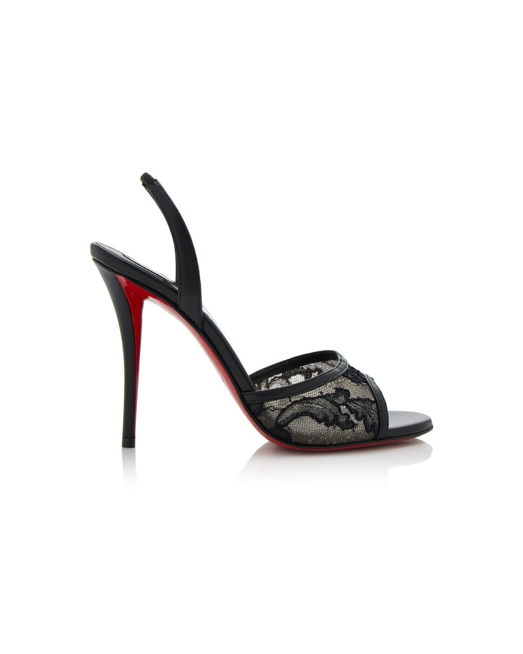 Christian Louboutin Black Miss Z 100Mm Slingback Sandals