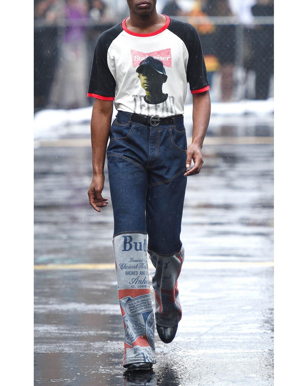 Telfar Denim Sweatpants Wide-leg Jeans 