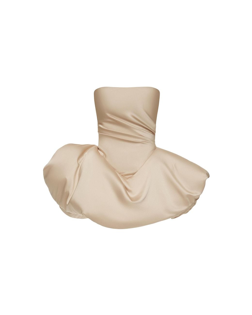 BALYKINA Natural Shell Poufed Corset Top