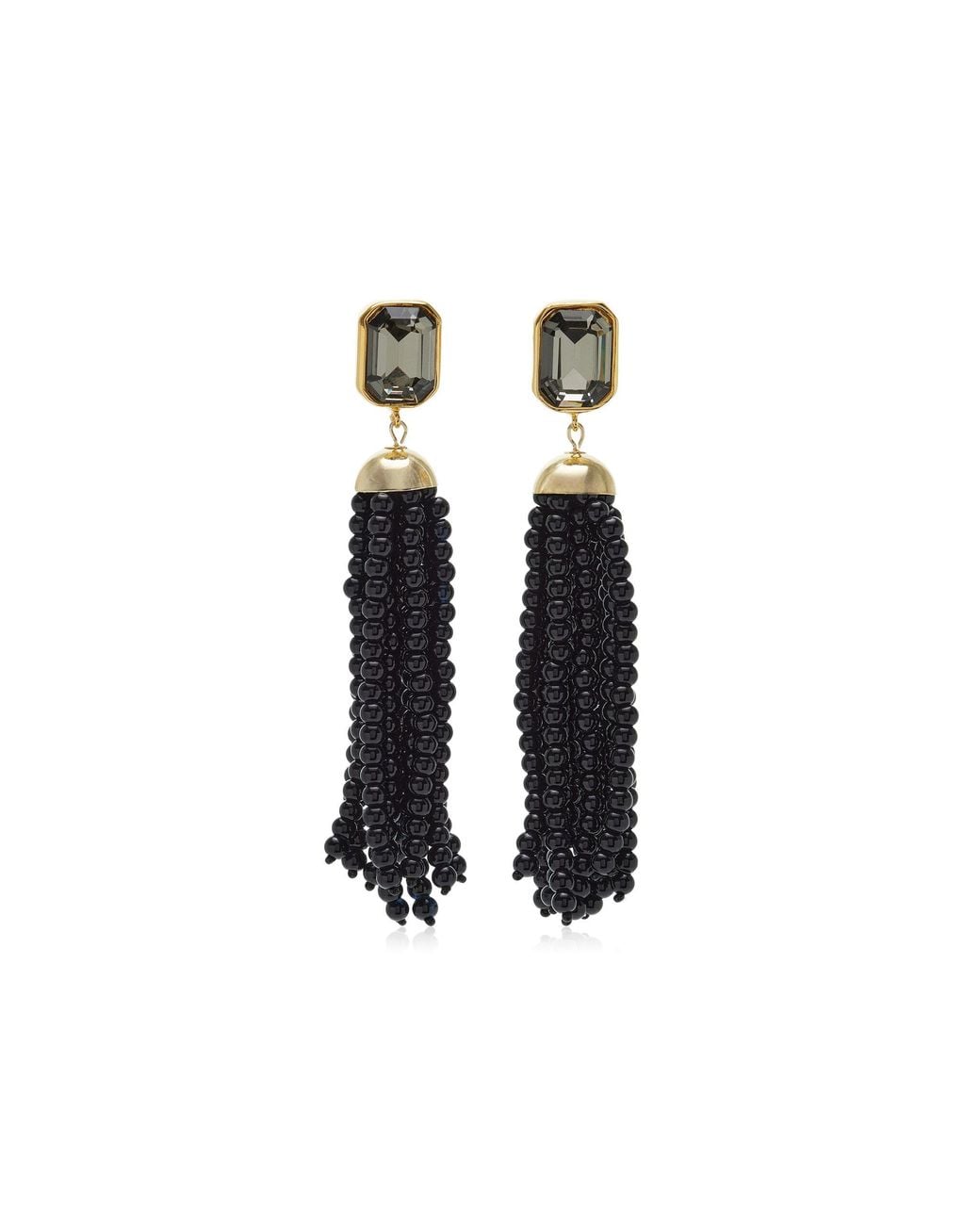 Jennifer Behr Black Ellison Earrings