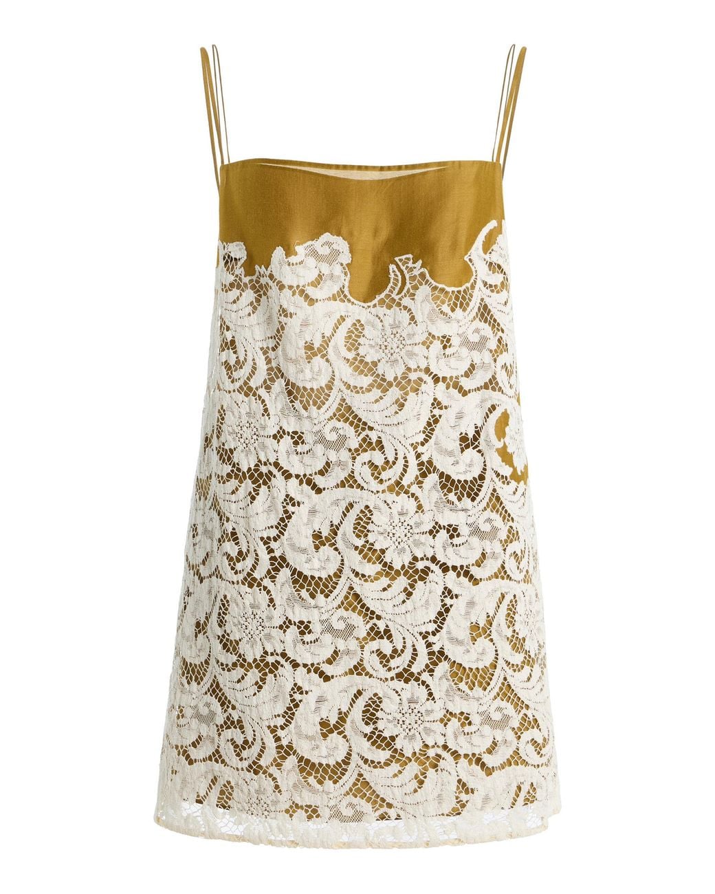 Khaite Natural Neema Lace Top