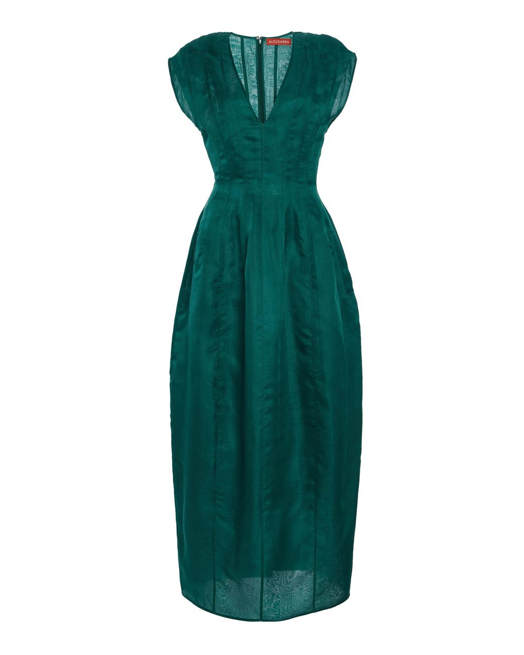 Altuzarra Bichette Silk Maxi Dress in Green | Lyst