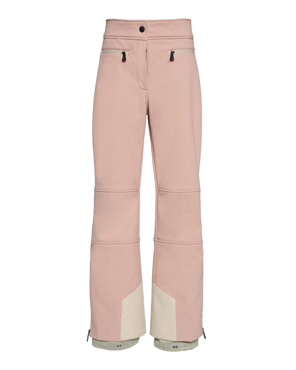 Moncler Pink Tech-Poplin Ski Pants