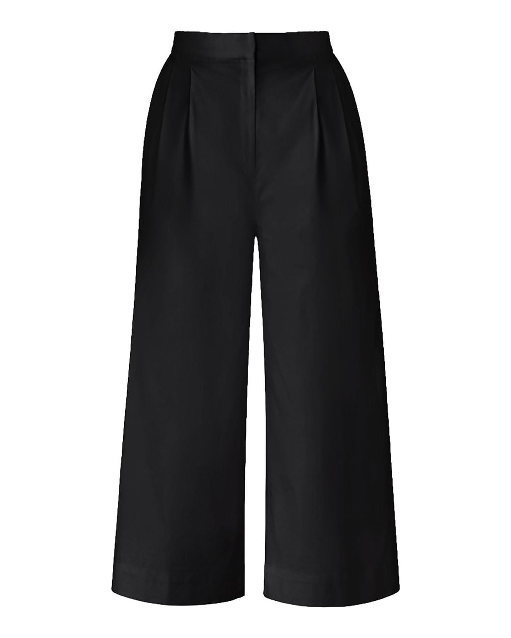 ANDRES OTALORA Black Te Pienso Stretch-Cotton Culotte Pants