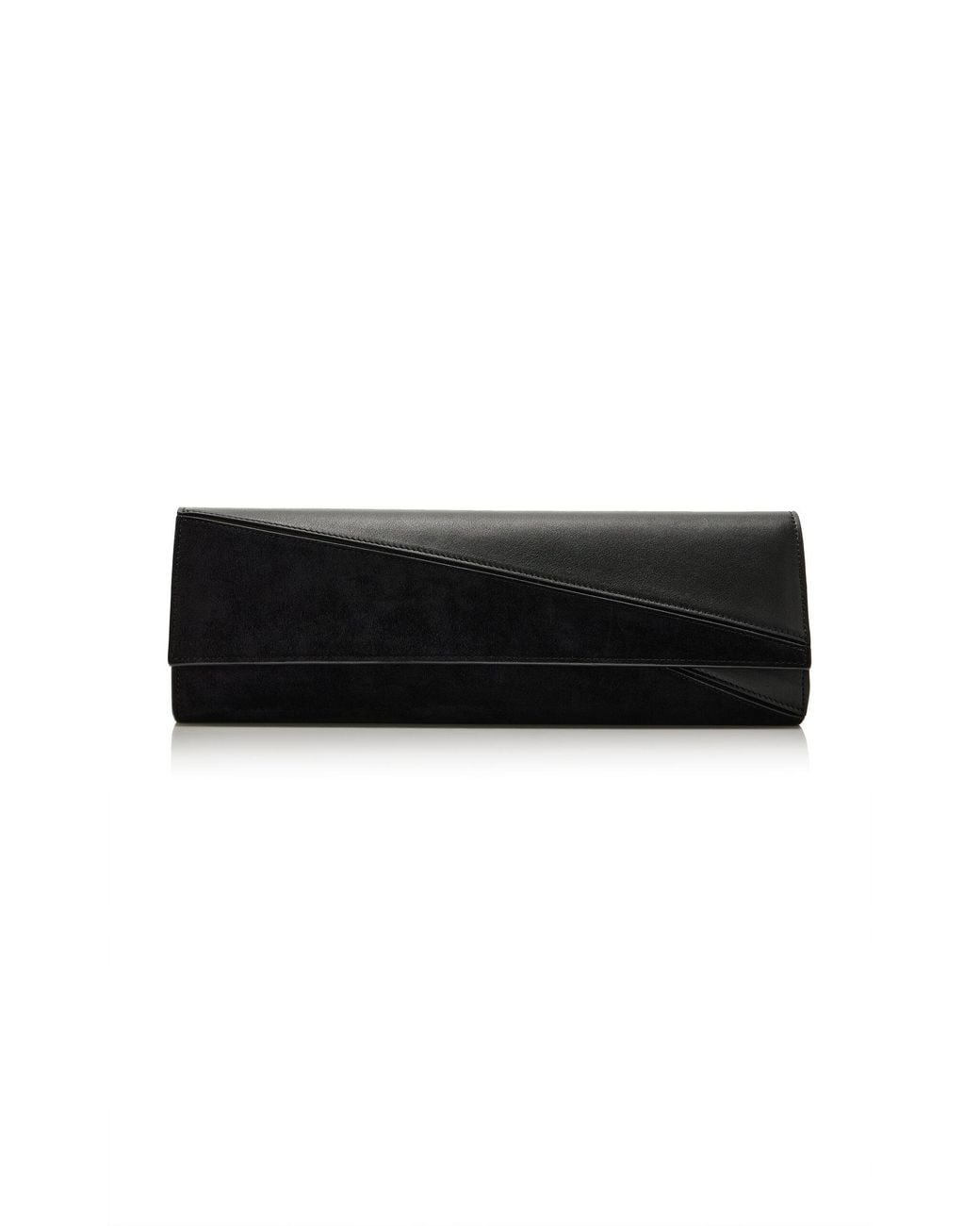 Proenza Schouler Black Hex Leather Clutch