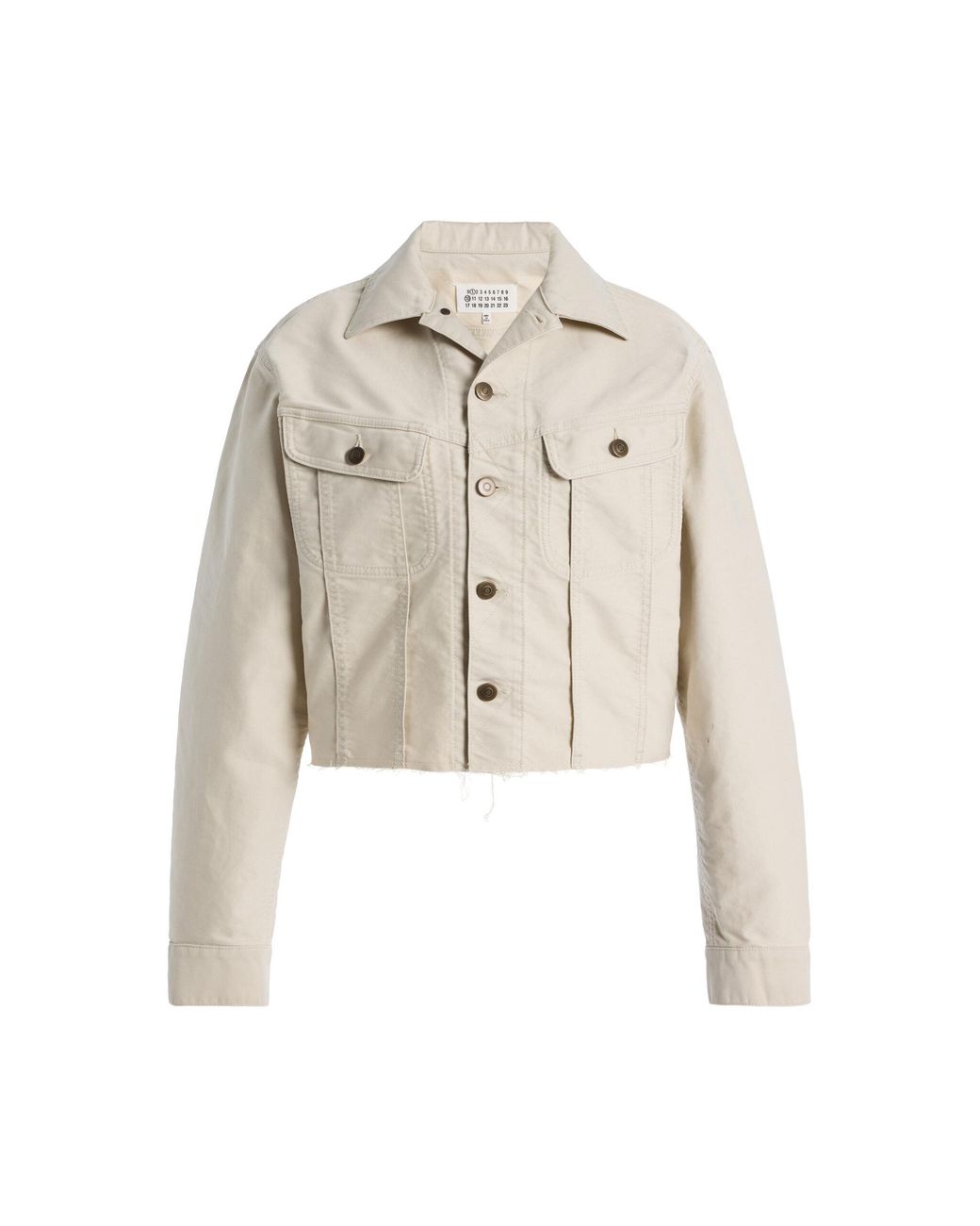 Maison Margiela Natural Cropped Denim Jacket