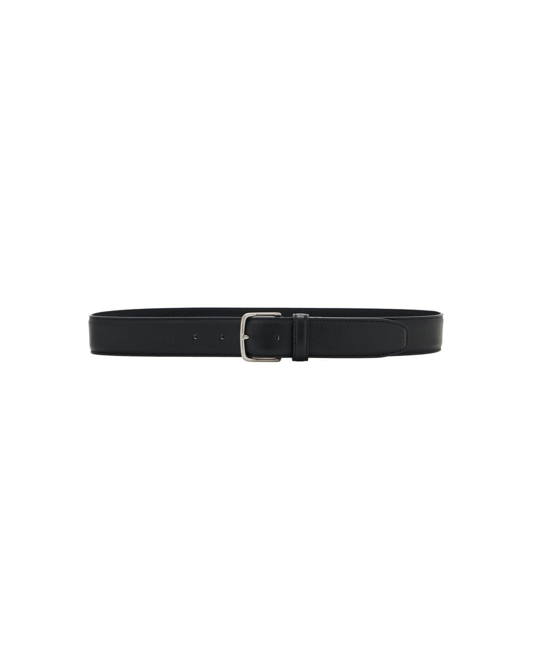 The Row Black Maxi Classic Leather Belt