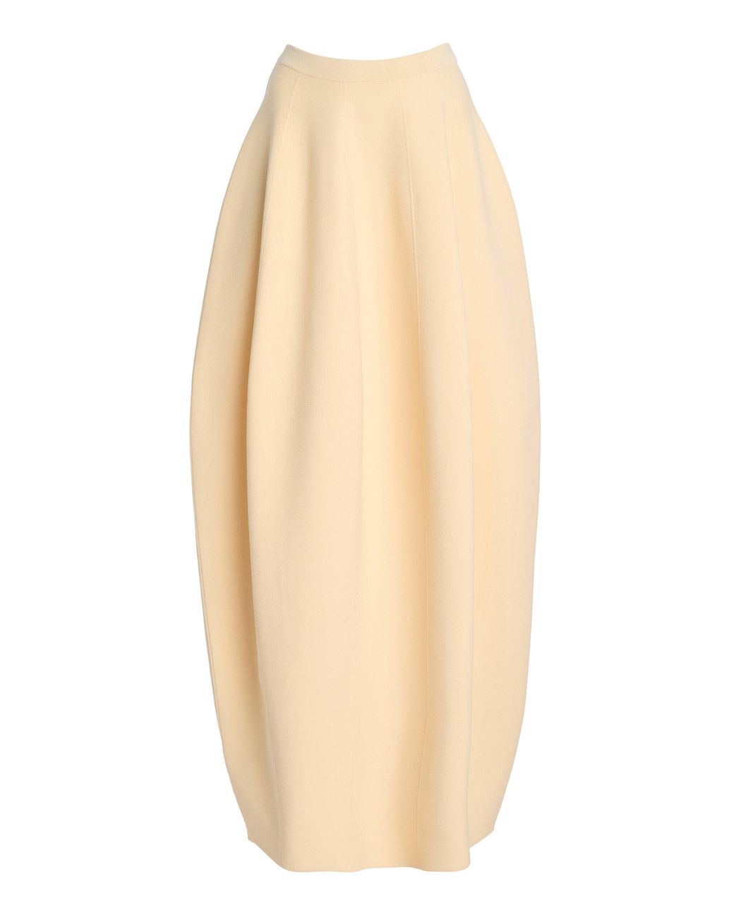 Ashlyn Natural Suzu Compact-Knit Maxi Skirt