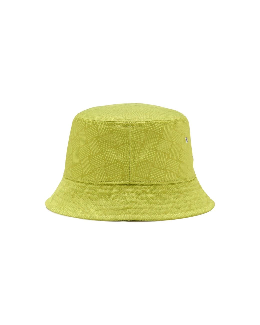 Bottega Veneta Yellow Intrecciato Nylon Bucket Hat