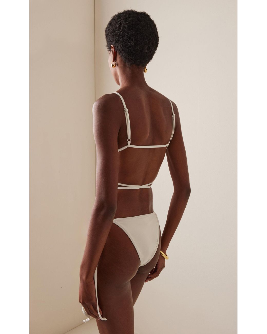 Mare Perpetua White The Shade Bikini Top