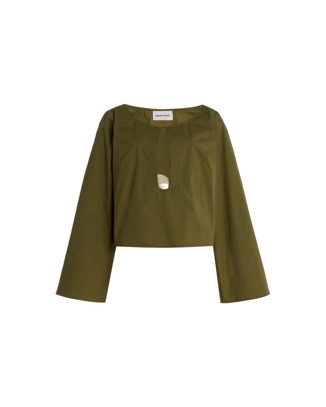 Marlies Grace Green Exclusive Ocean Cotton Top