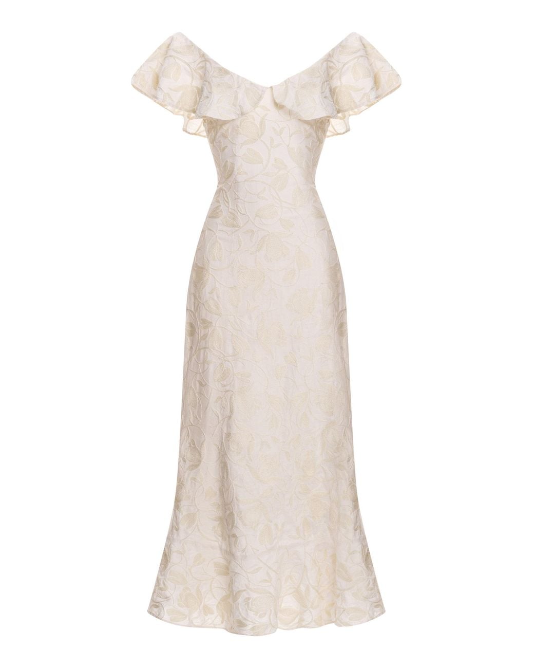 agua by agua bendita izote flora linen maxi dress Agua by Agua Bendita Izote Flora Linen Maxi Dress in Natural