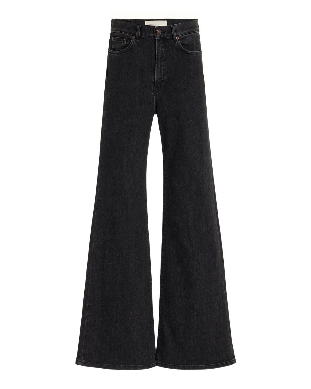 Jeanerica Black Fuji Stretch High-rise Flared-leg Jeans
