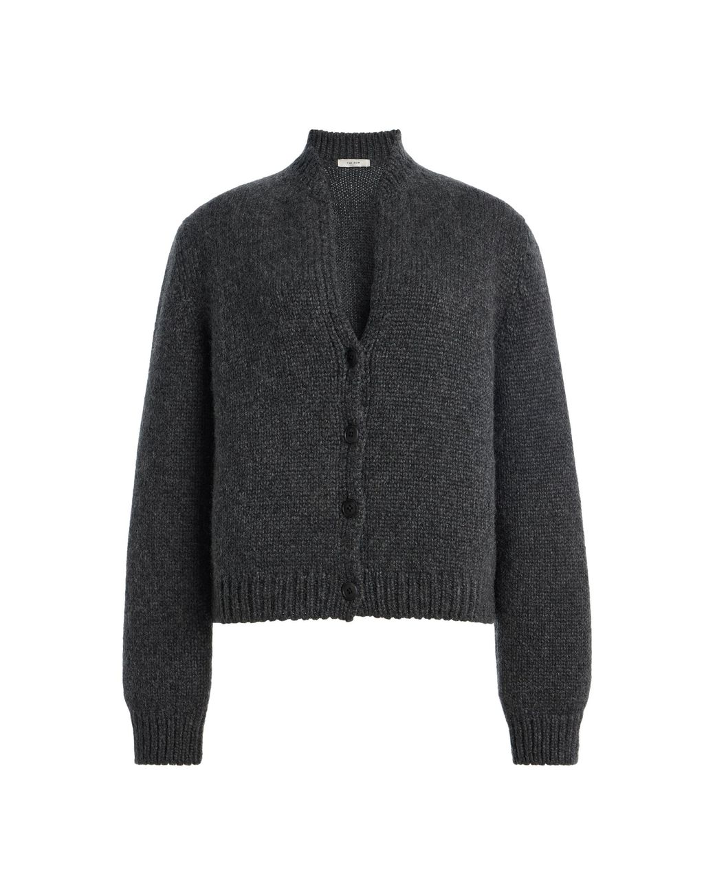 The Row Black Pynta Cashmere Cardigan