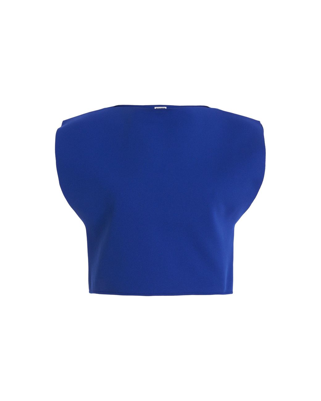 Jil Sander Blue Knit Cropped Top