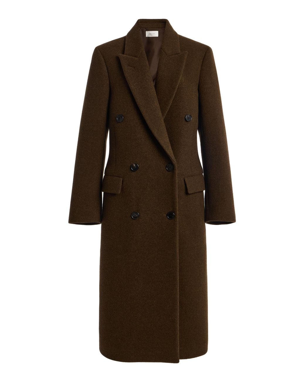 The Row Brown Bamira Wool Coat