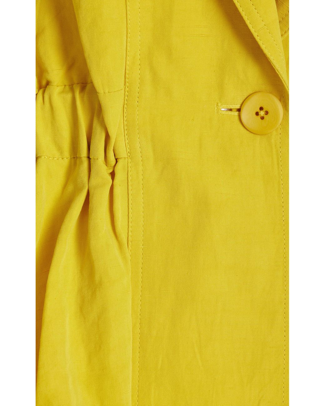 Ulla Johnson Beatriz Cotton-linen Blazer Vest in Yellow | Lyst